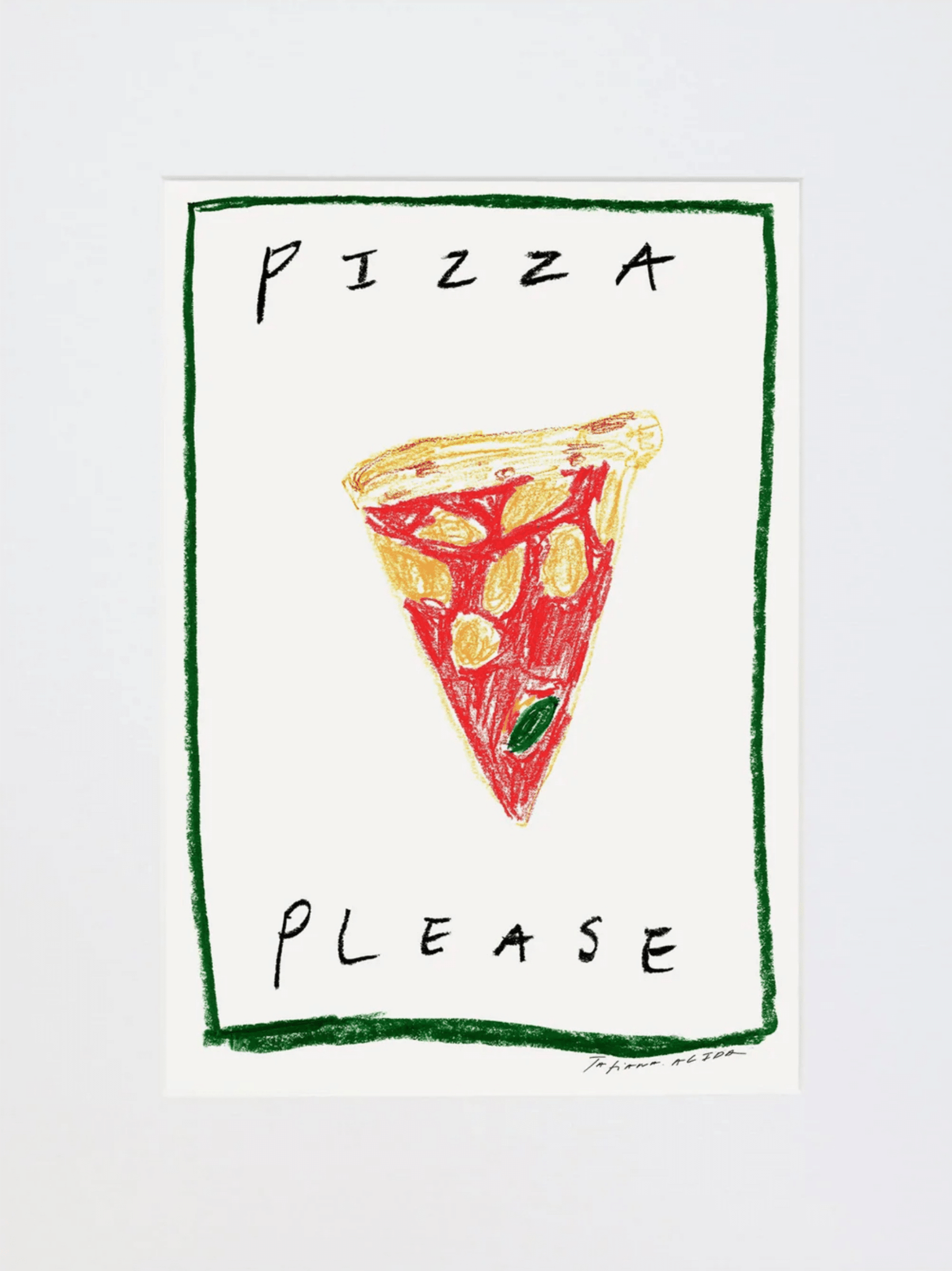 Pizza Please Framed Print