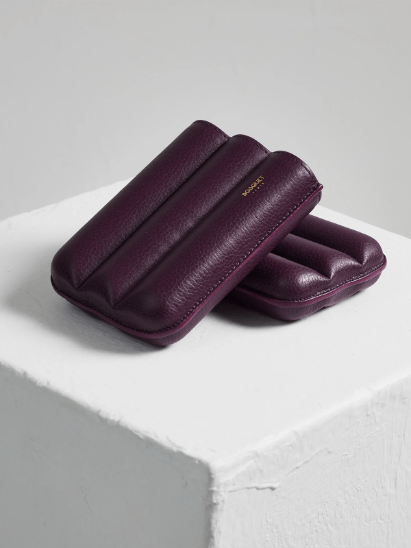Purple Three Cigar Case