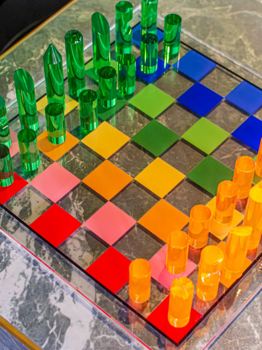 Rainbow Chess Set