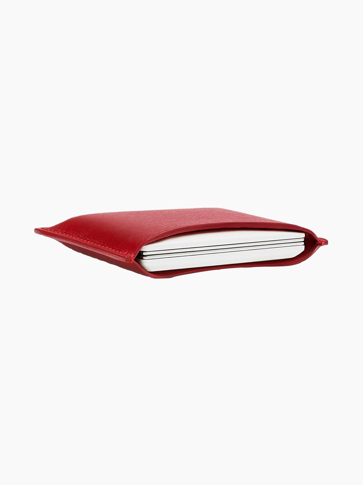 Red Leather Compact Case