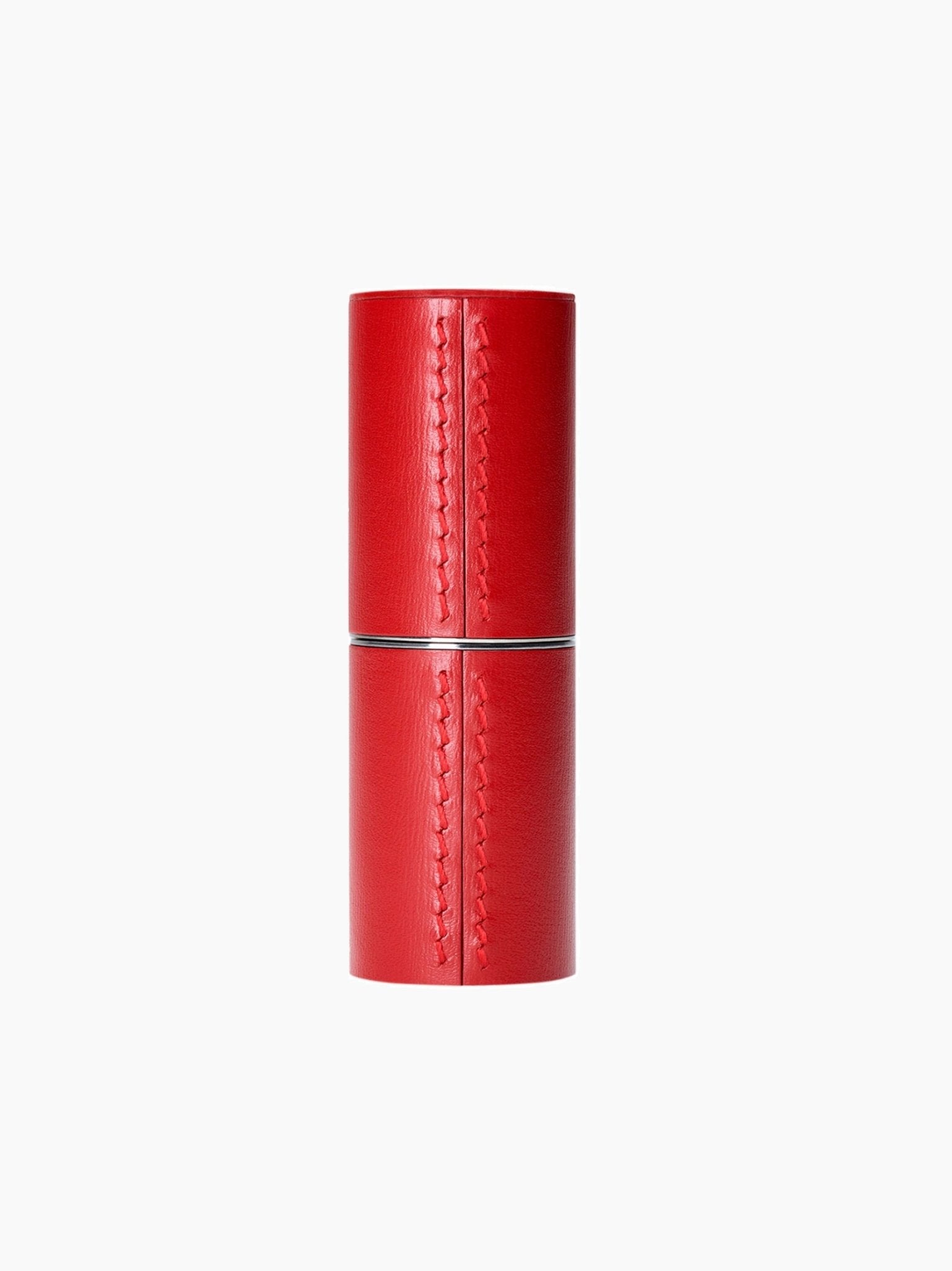 Red Leather Lipstick Case