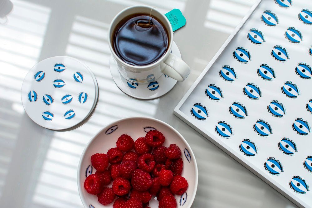 Set of Four Evil Eye Coasters
