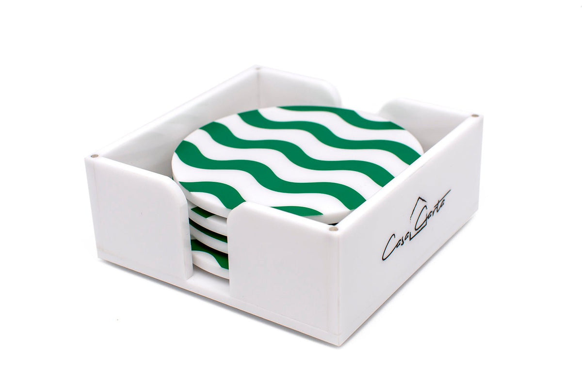 Set of Four Green Coasters