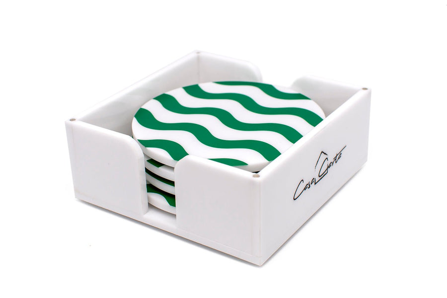 Set of Four Green Coasters