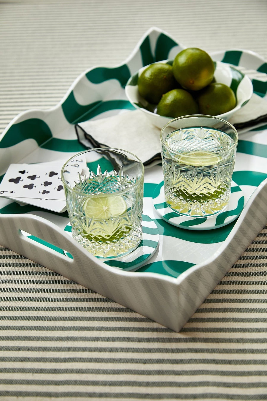 Set of Four Green Coasters