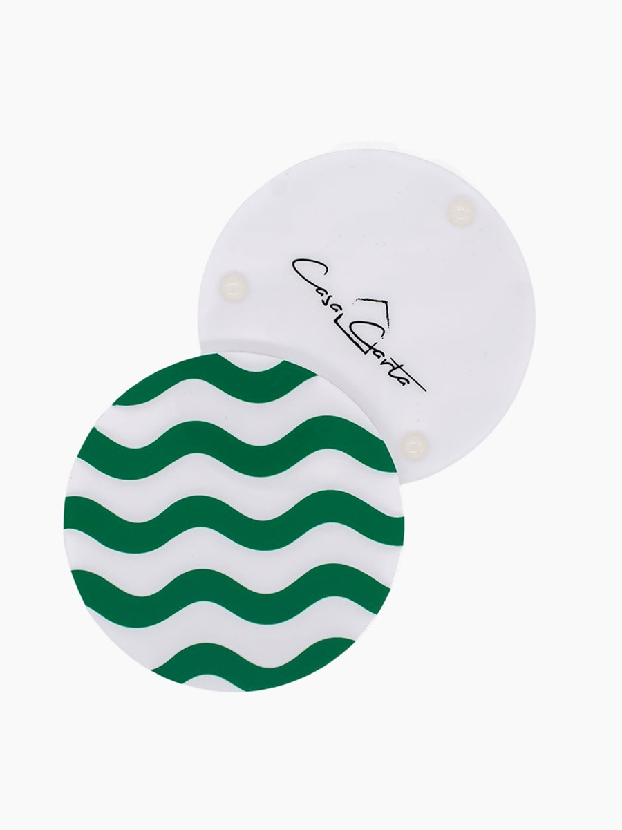 Set of Four Green Coasters