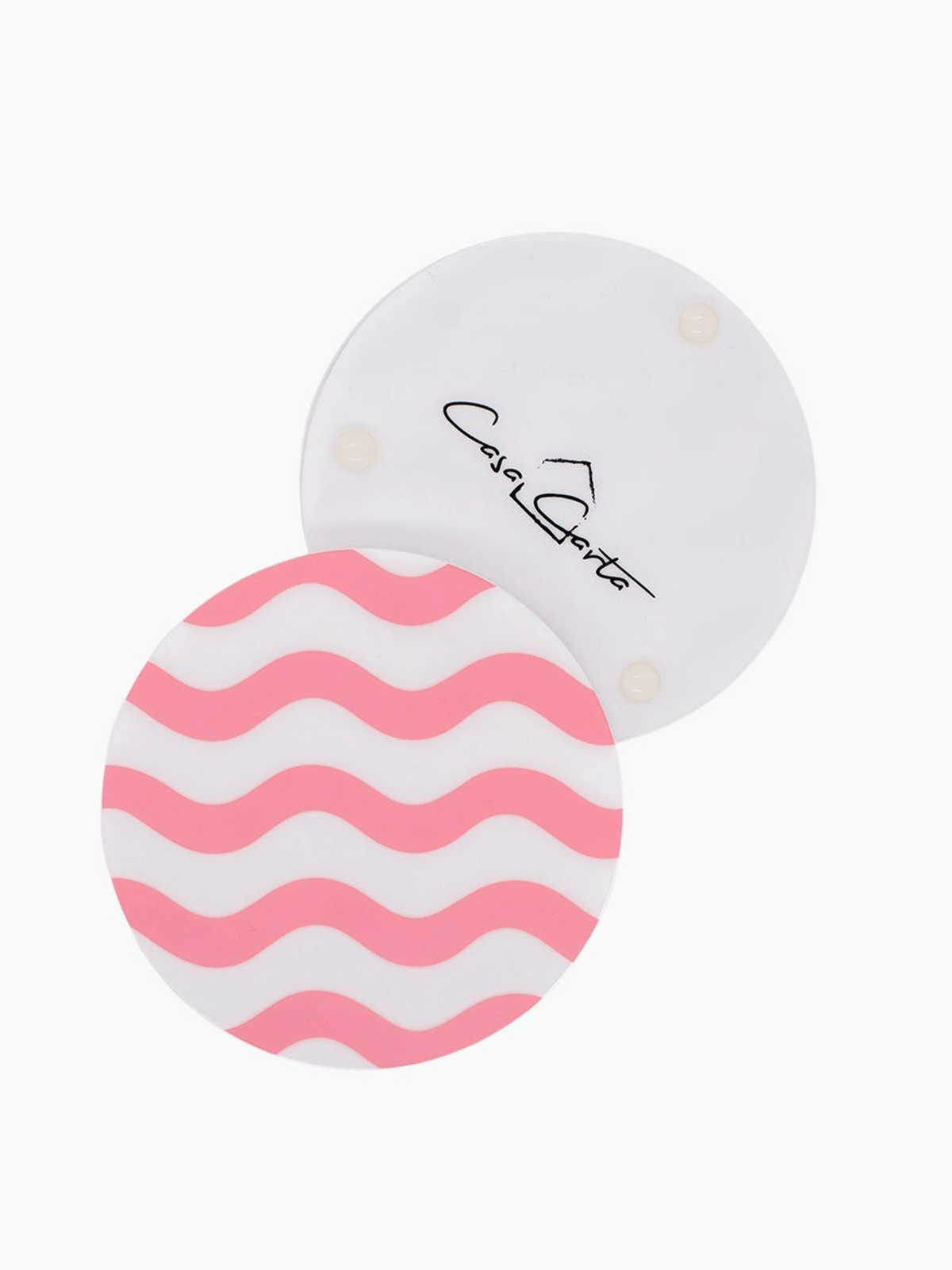 Set of Four Pink Coasters