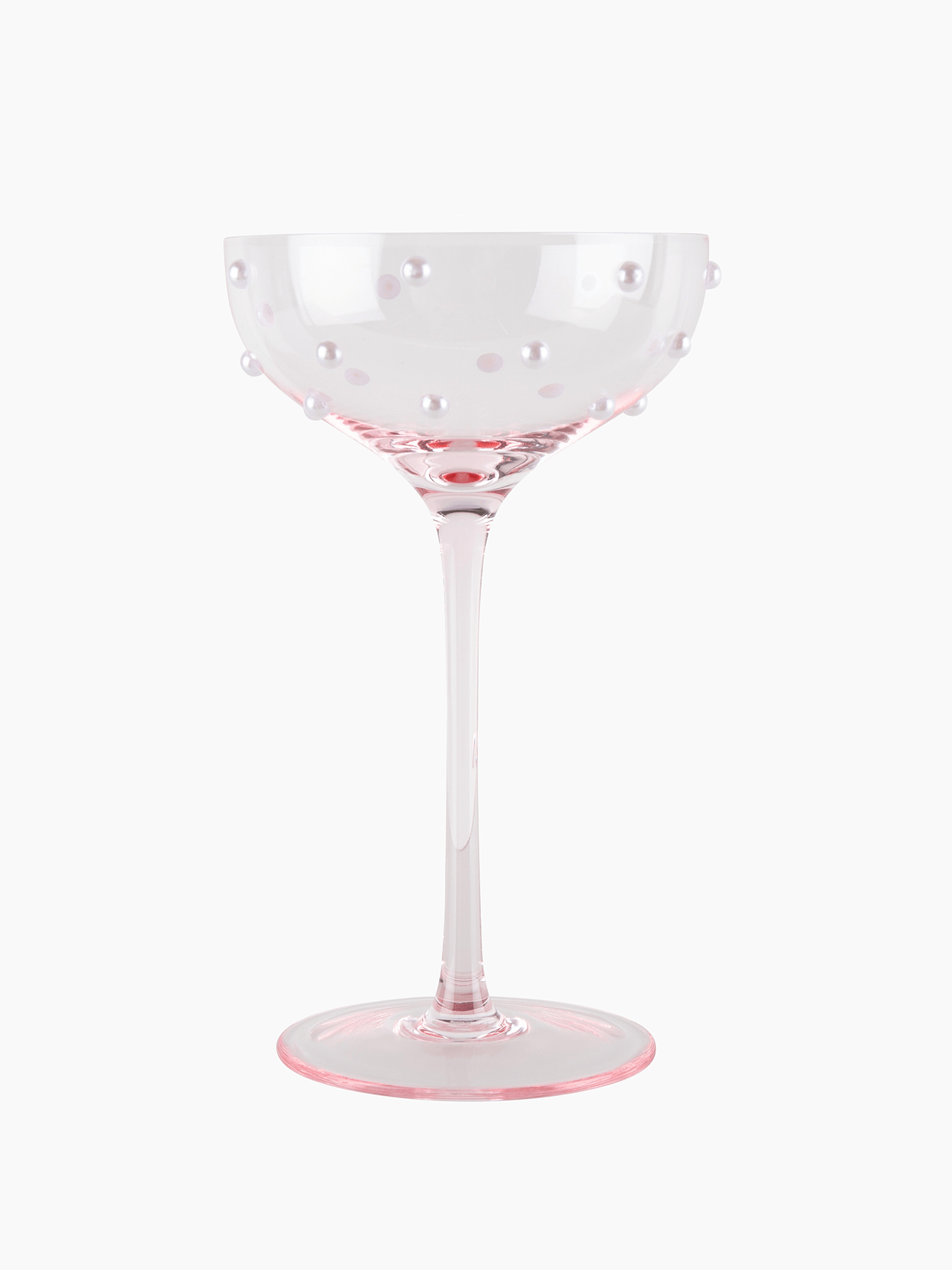 Set of Pink Pearl Cocktail Glasses