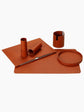 Tan Leather Trinket Tray