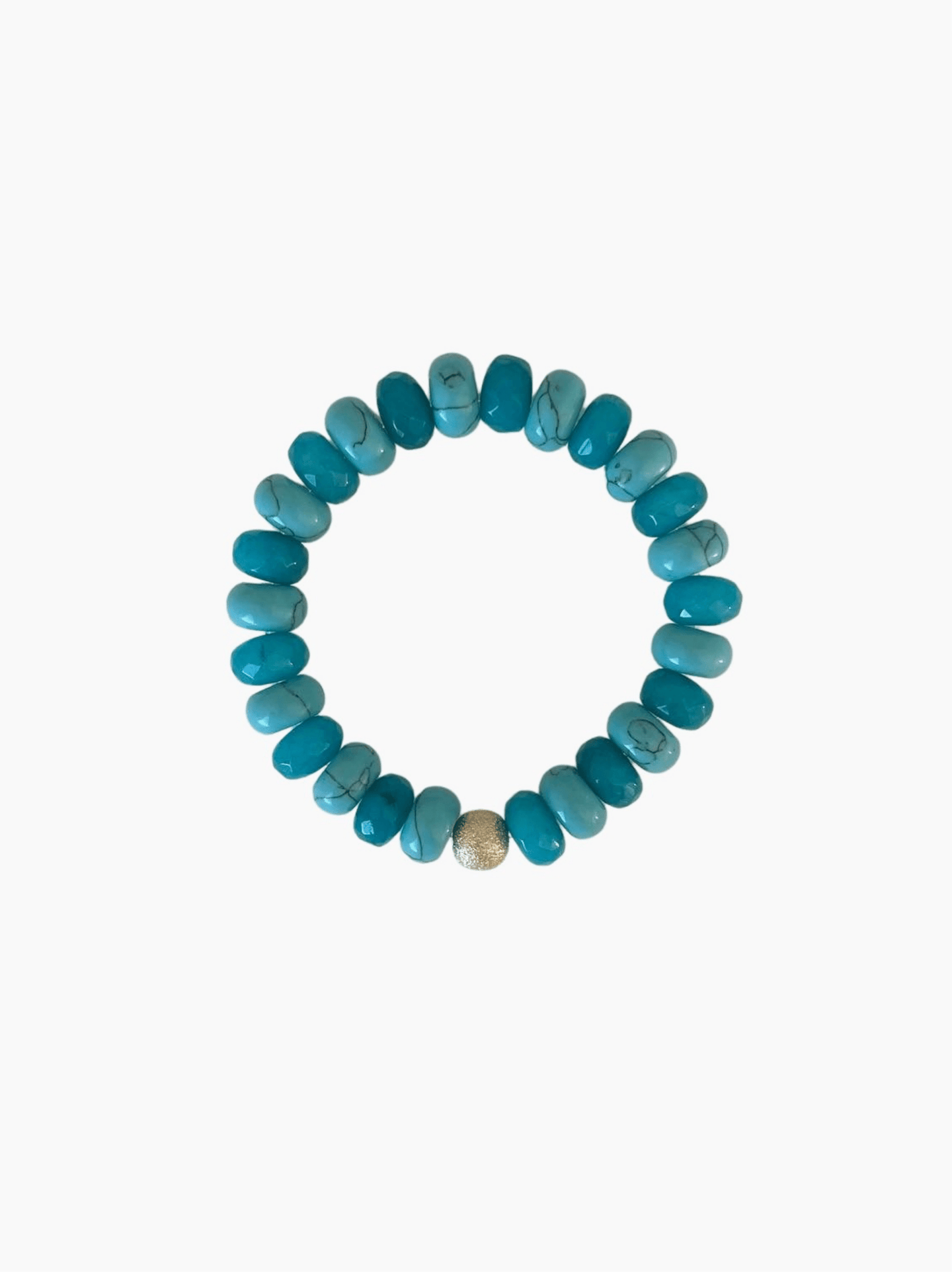 Turquoise Blue Beaded Bracelet