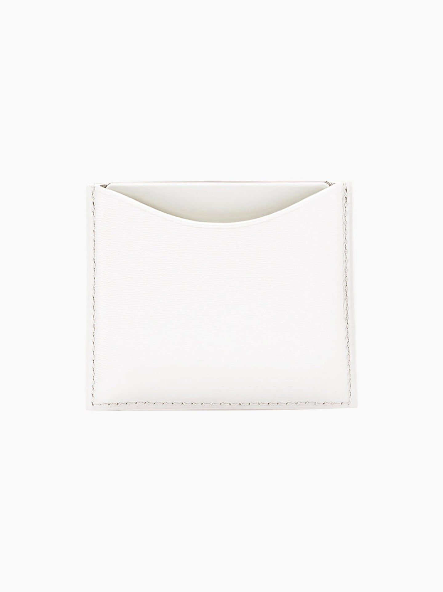White Leather Compact Case