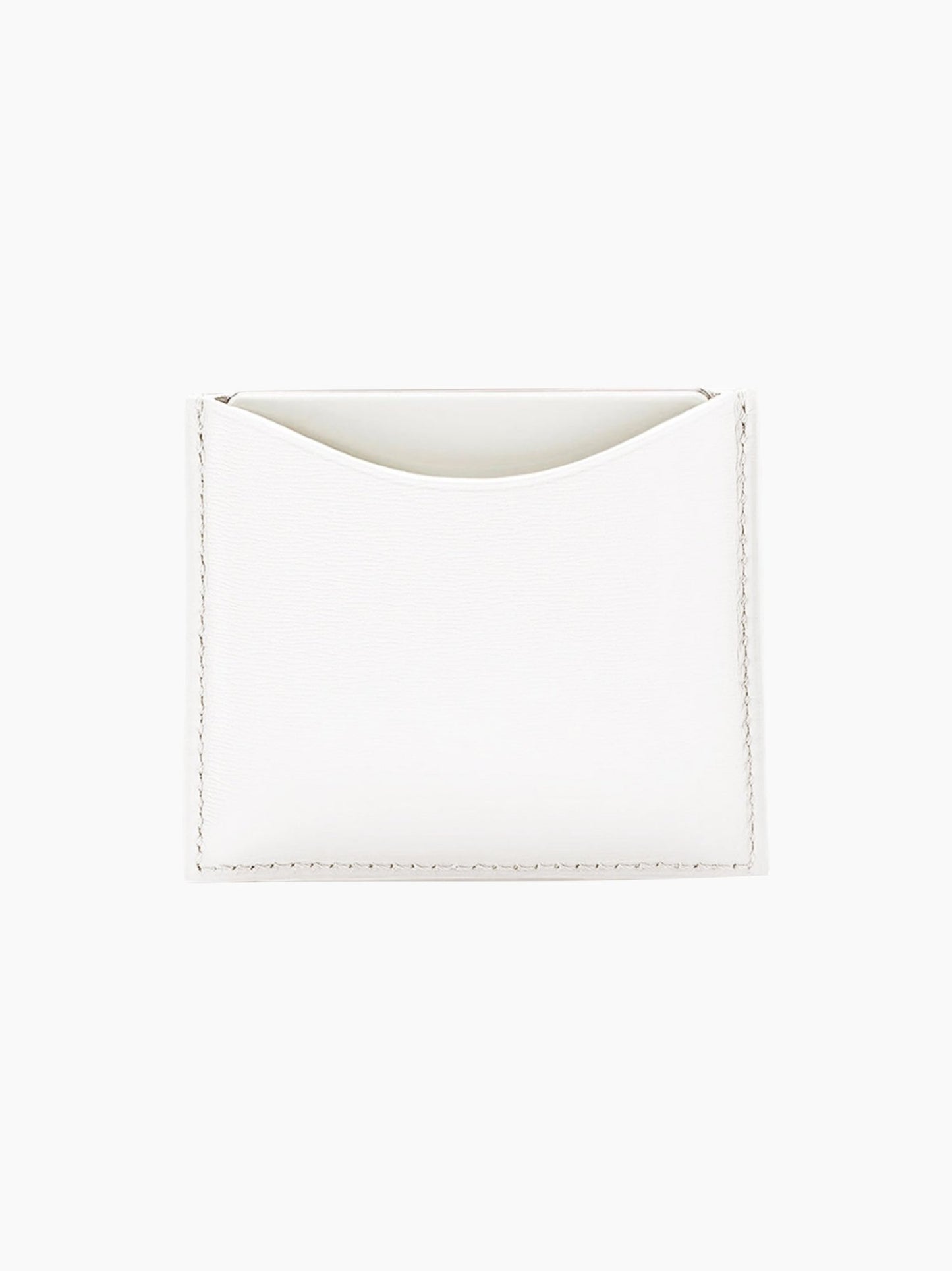 White Leather Compact Case
