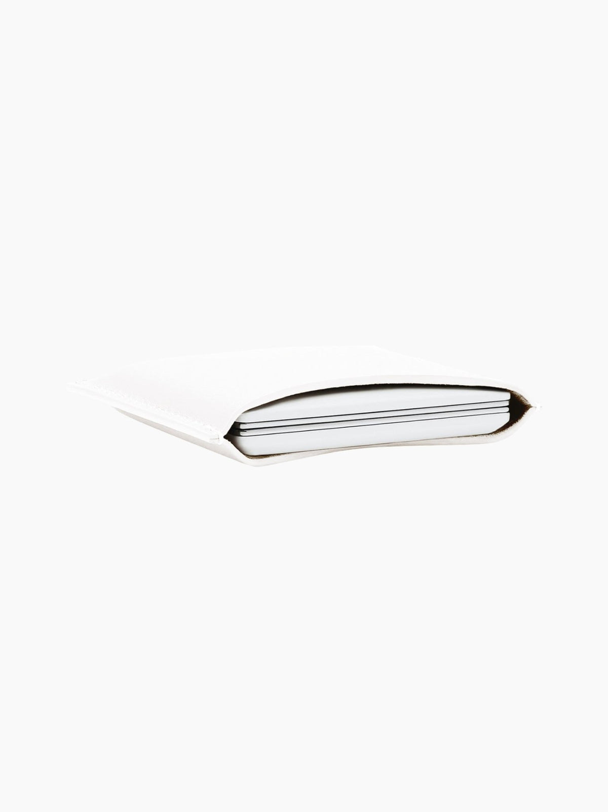 White Leather Compact Case