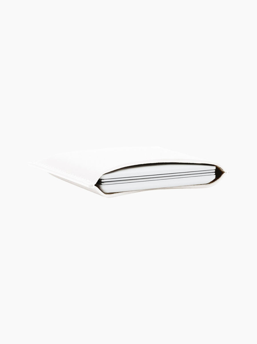 White Leather Compact Case