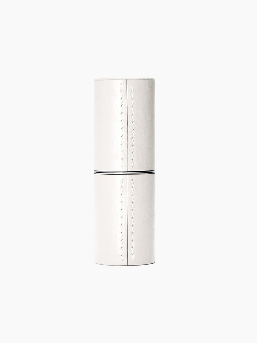 White Leather Lipstick Case