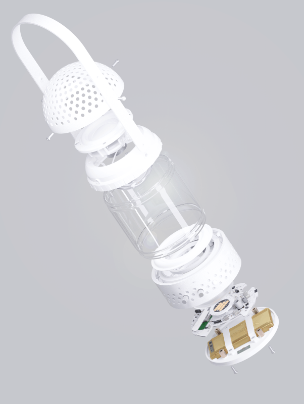 White Light Transparent Speaker