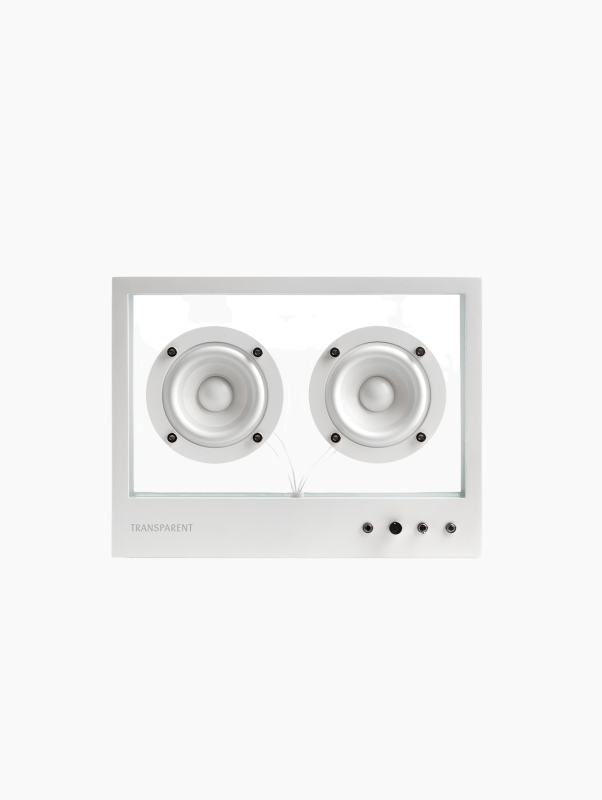 White Small Transparent Speaker