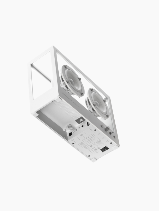 White Small Transparent Speaker